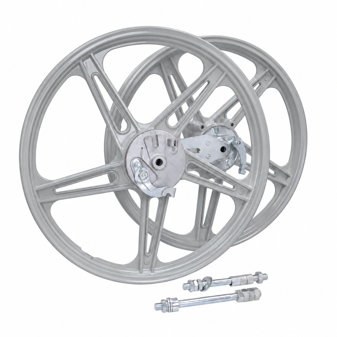 Peugeot wielset fast-arrow compleet 5-spaaks peugeot 17 inch grijs 103spx, 103