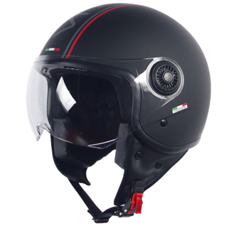 HELM VITO JET LORETO FASHION MATT BLACK XL