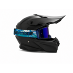 Vito VITO Pulse crossbril zwart met blauwe strap en blauw Revo vizier