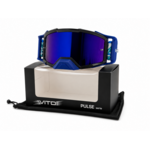 Vito VITO Pulse crossbril zwart met blauwe strap en blauw Revo vizier
