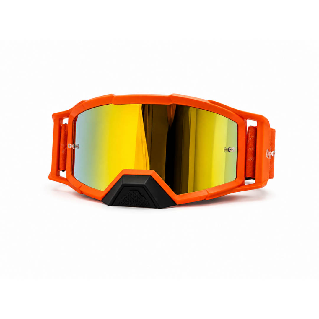Vito VITO Pulse crossbril oranje/zwart met rood-oranje Revo vizier en anti-slip strap