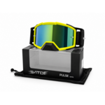 Vito VITO Pulse crossbril geel/zwart met goud-geel Revo vizier en anti-slip strap