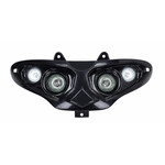 Koplampunit halogeen 4 lampen zwart voor Gilera Runner 50 / 125 / 180