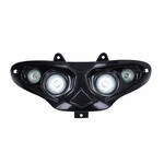Koplampunit halogeen 4 lampen zwart voor Gilera Runner 50 / 125 / 180