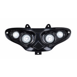 Koplampunit halogeen 4 lampen zwart voor Gilera Runner 50 / 125 / 180