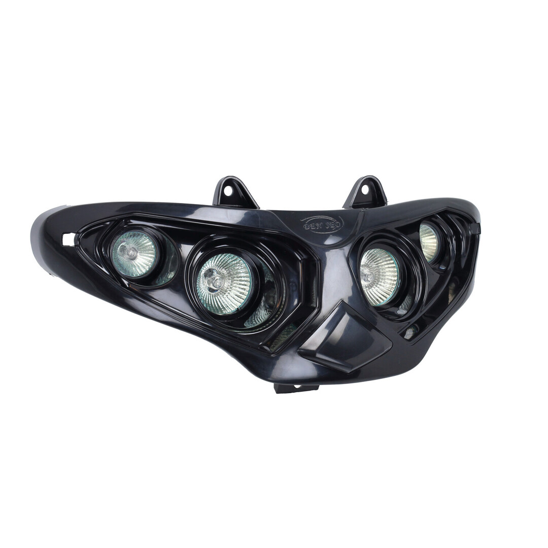 Koplampunit halogeen 4 lampen zwart voor Gilera Runner 50 / 125 / 180
