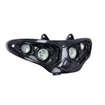 Koplampunit halogeen 4 lampen zwart voor Gilera Runner 50 / 125 / 180