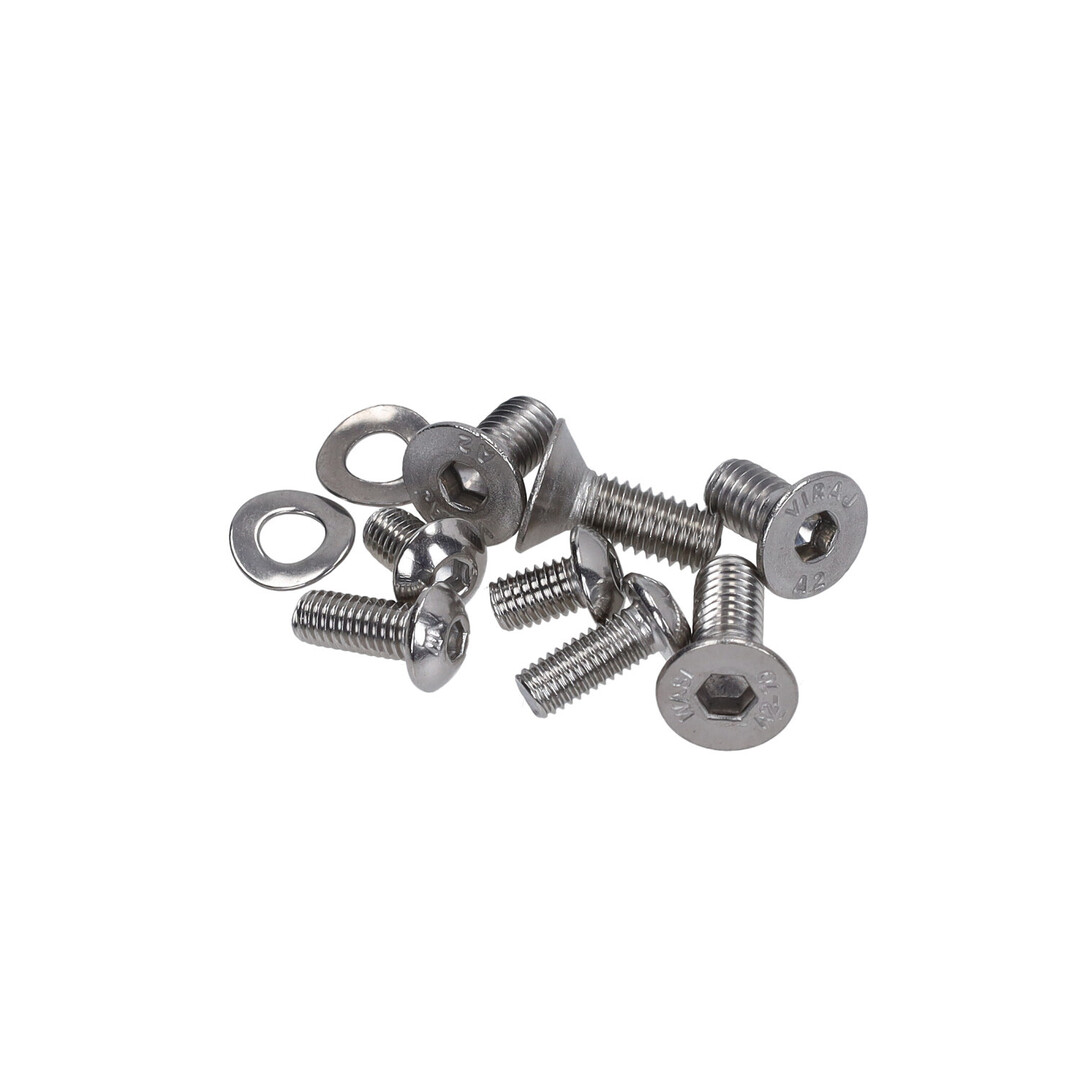 MVT Schmitt RVS vliegwiel gewichtset voor MVT binnenrotor Minarelli AM6 Puch Maxi – 85g adapter + 3x 20g