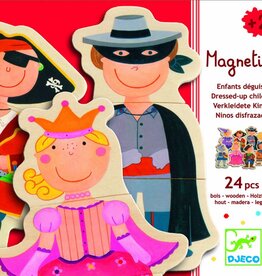 Djeco Speelgoed Houten Magneten Kinder Verkleedpartij