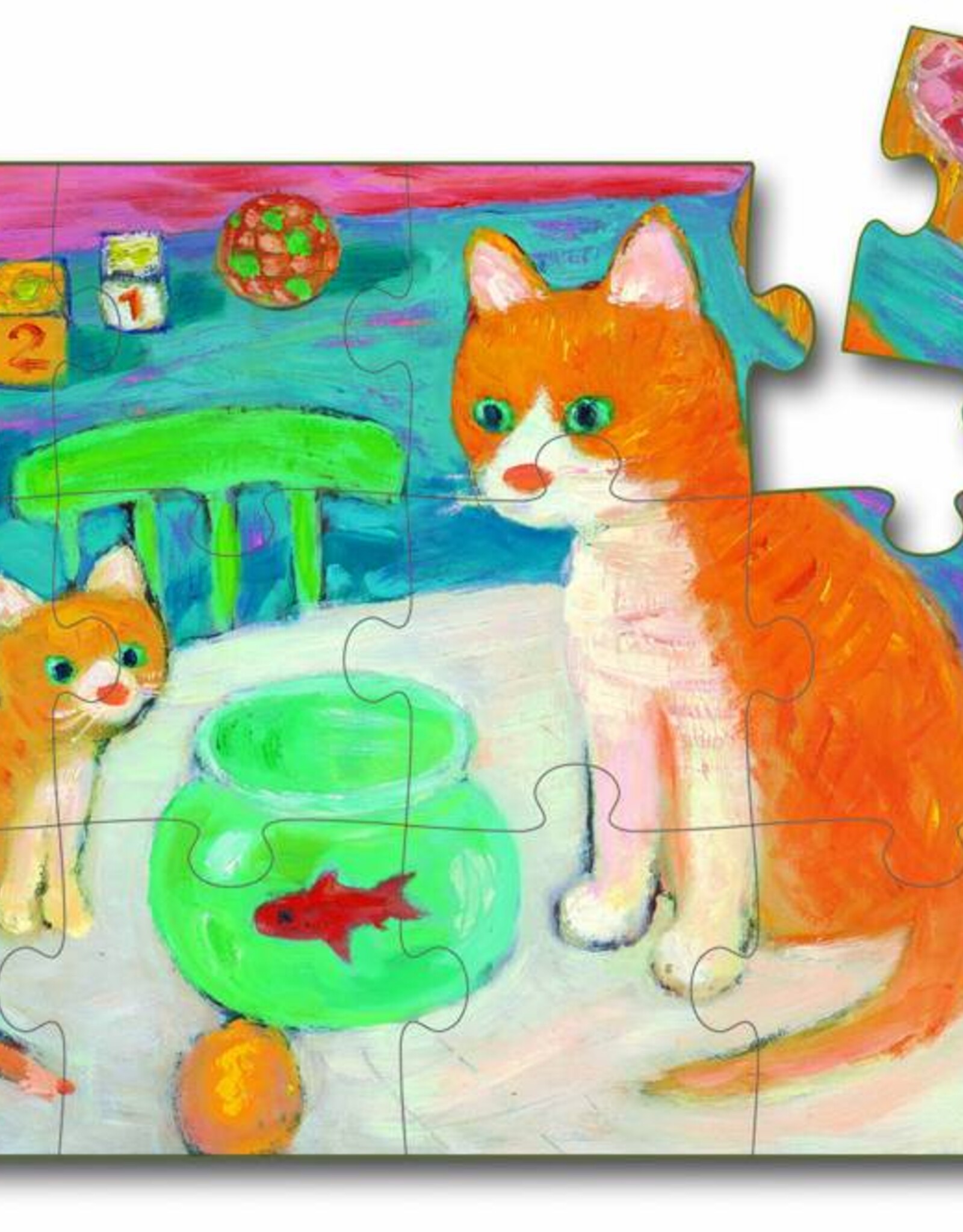 Djeco Speelgoed Moeder poes en haar baby (vanaf 3 jaar)