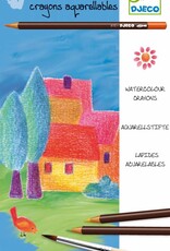 Djeco Speelgoed 12 aquarelpotloden (jongenskleuren)