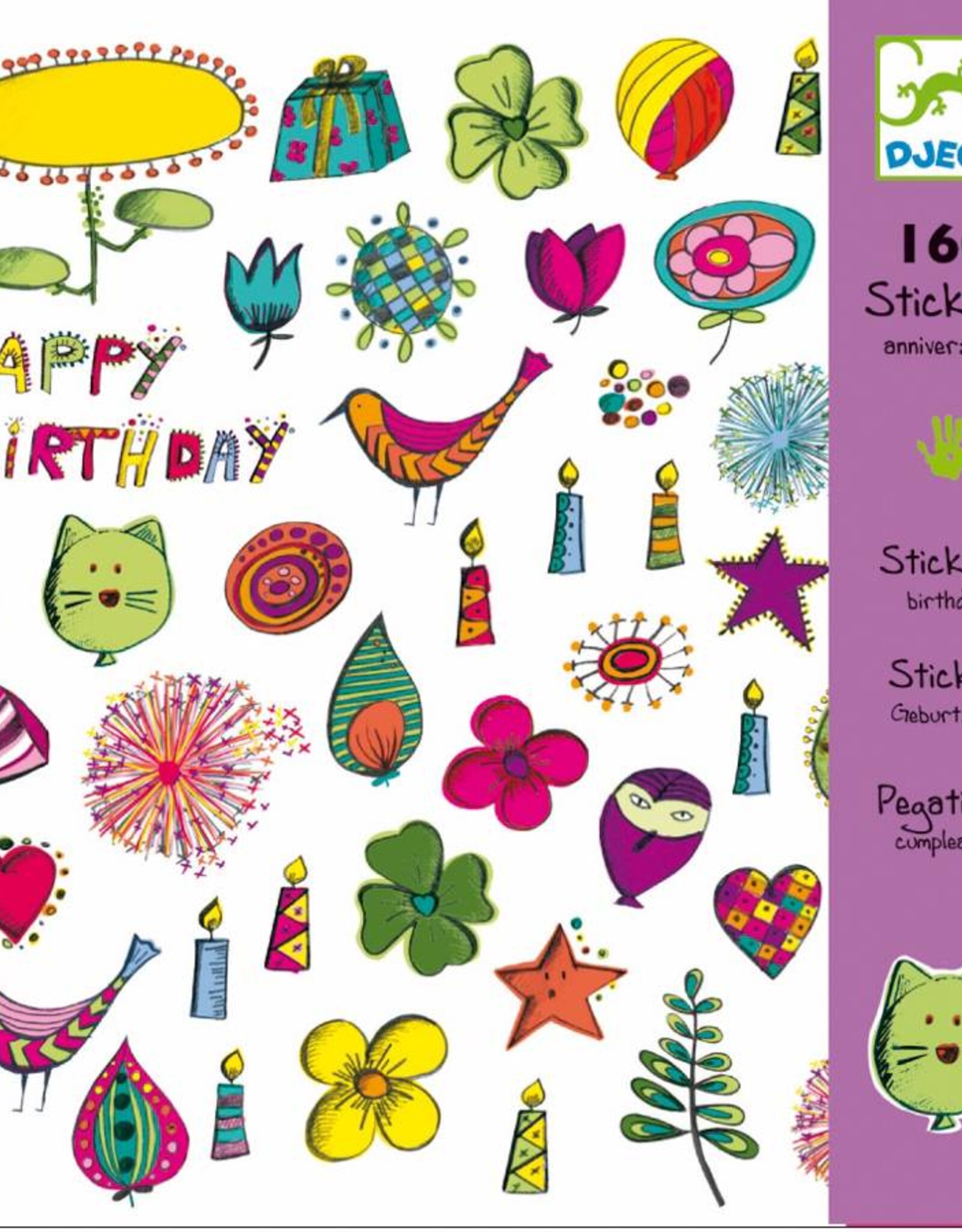 Djeco Speelgoed Stickers Verjaardag