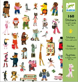 Djeco Speelgoed Stickers Tom's kleine wereld