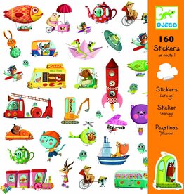 Djeco Speelgoed Stickers Onderweg