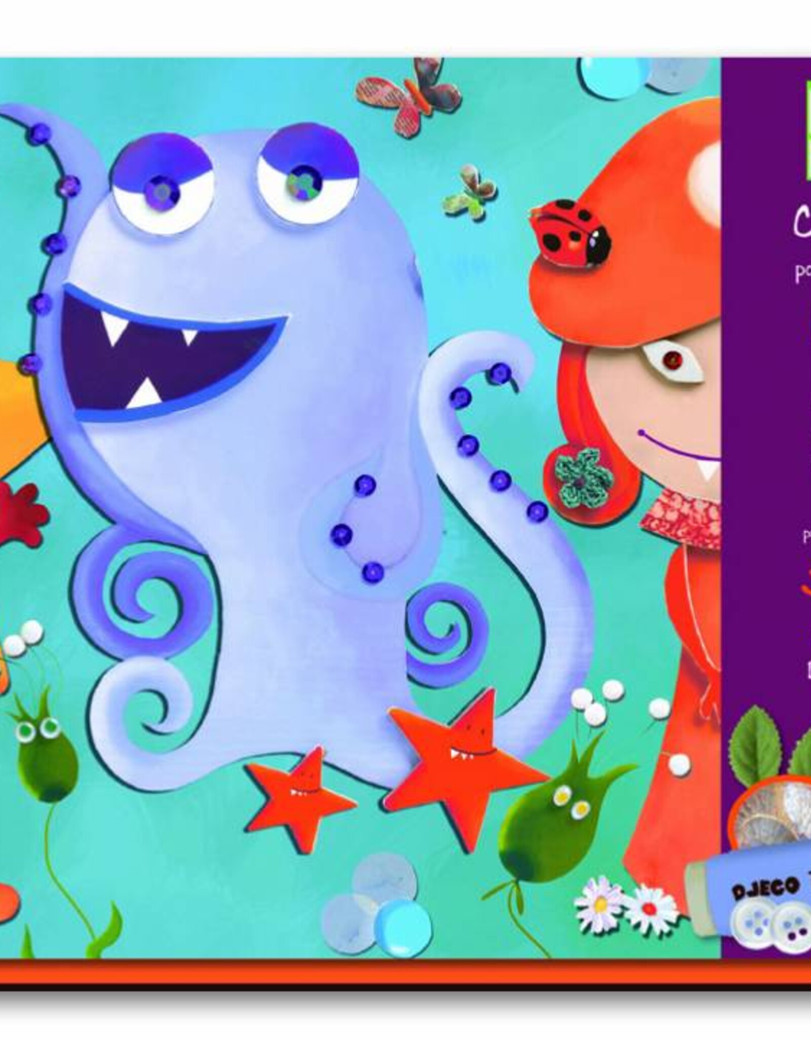 Djeco Speelgoed Collage Voor De Kleintjes Monsters (vanaf 3 jaar)