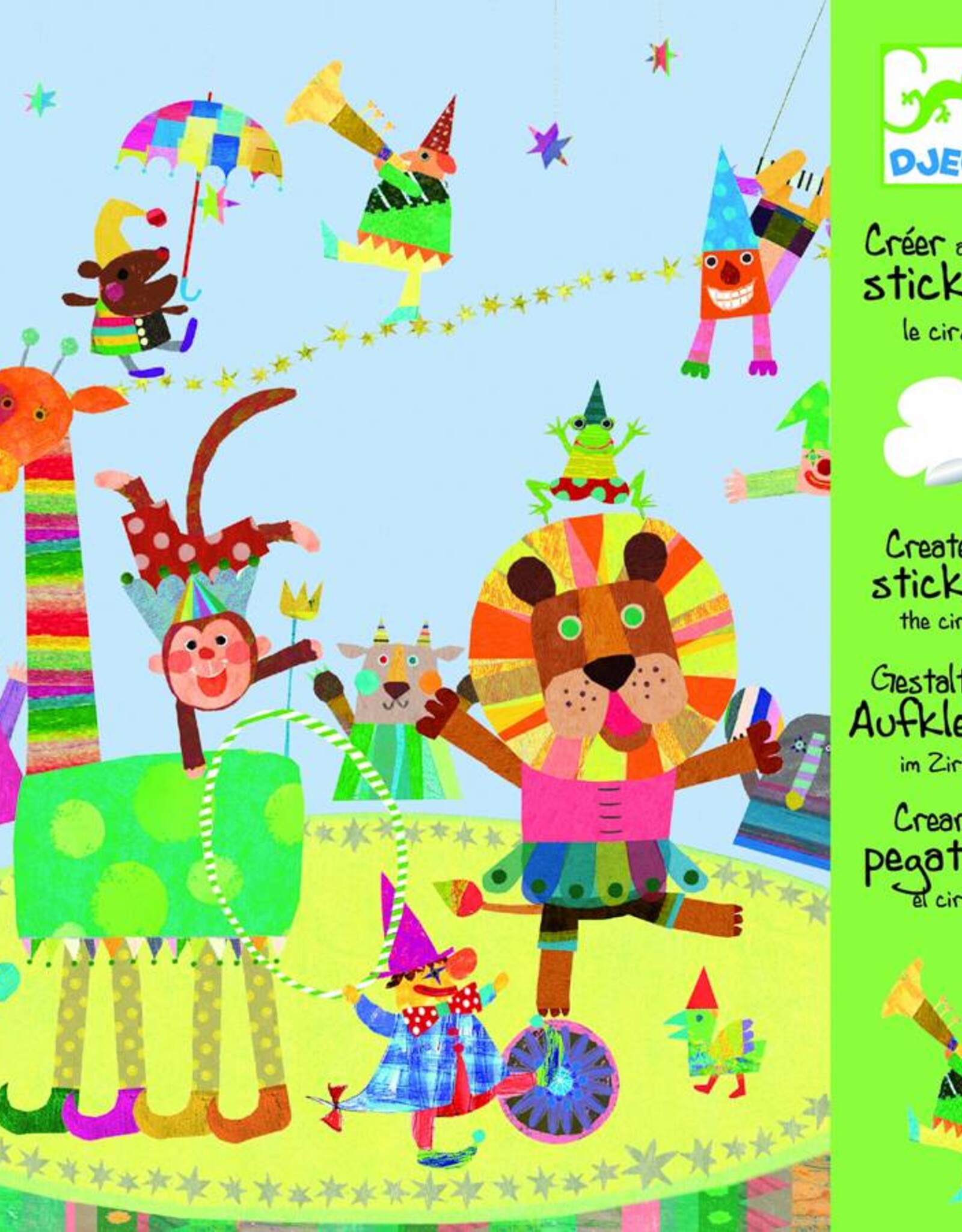 Djeco Speelgoed Stickerafbeeldingen maken Het Circus (vanaf 5 jr)