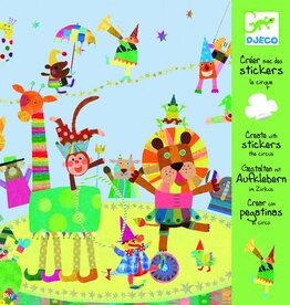 Djeco Speelgoed Stickerafbeeldingen maken Het Circus