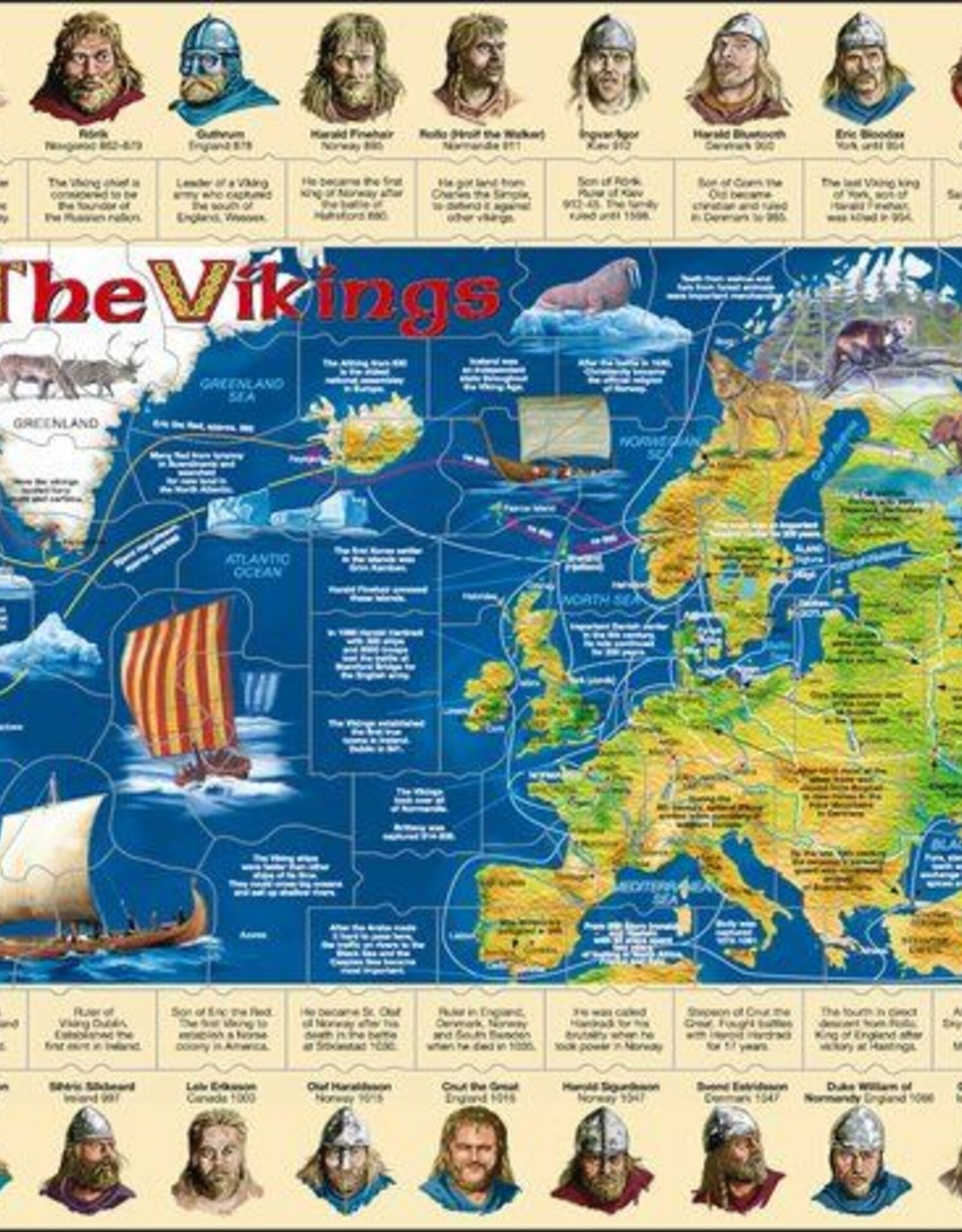 Larsen Puzzel De Vikingen ( vanaf 8 jaar en ouder )