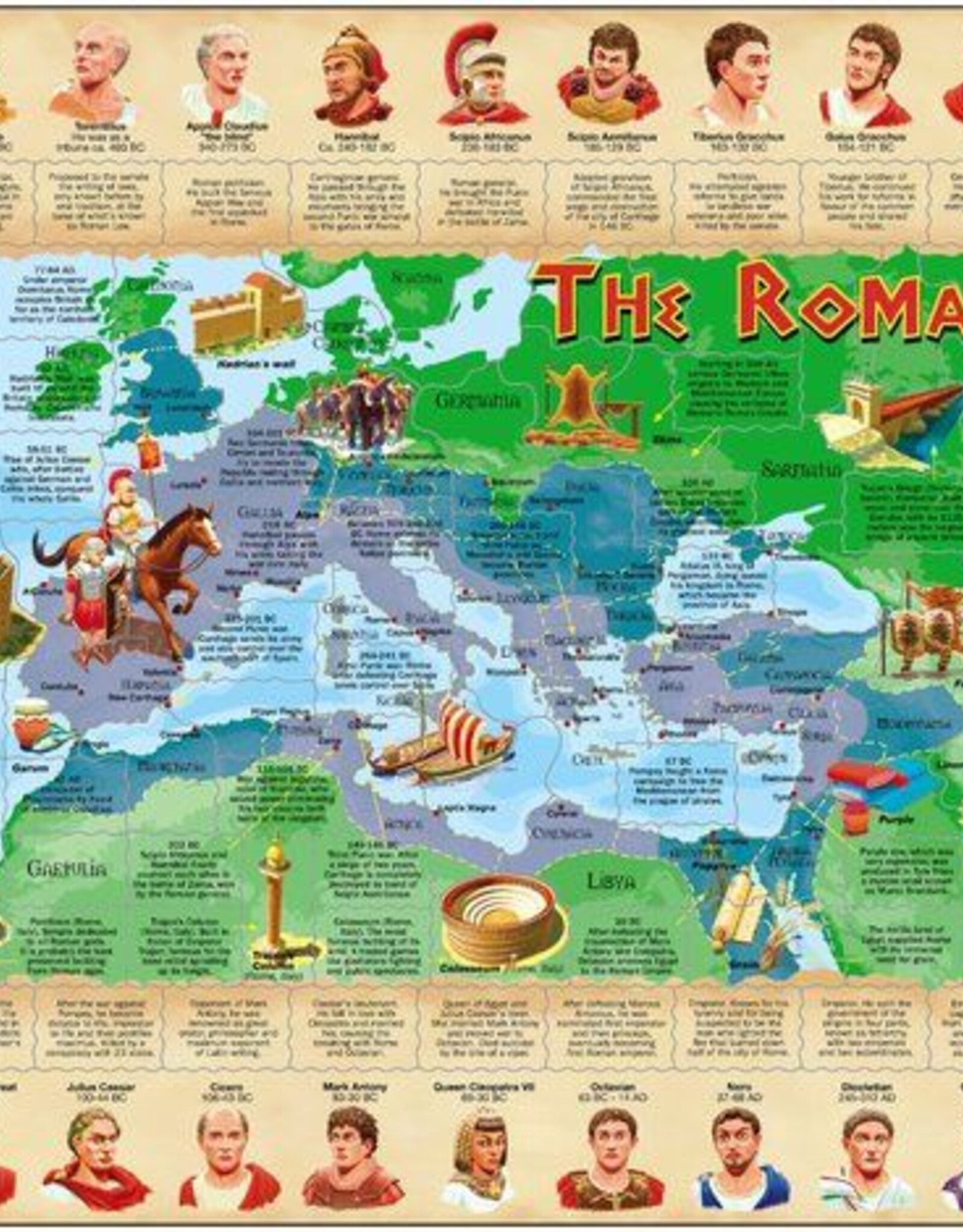 Larsen Puzzel De Romeinen ( vanaf 8 jaar en ouder )