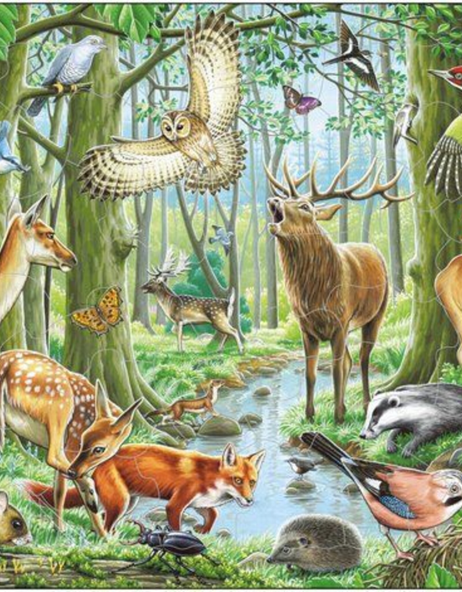 Larsen Puzzel Wilde dieren in het bos (vanaf 5-8 jaar)