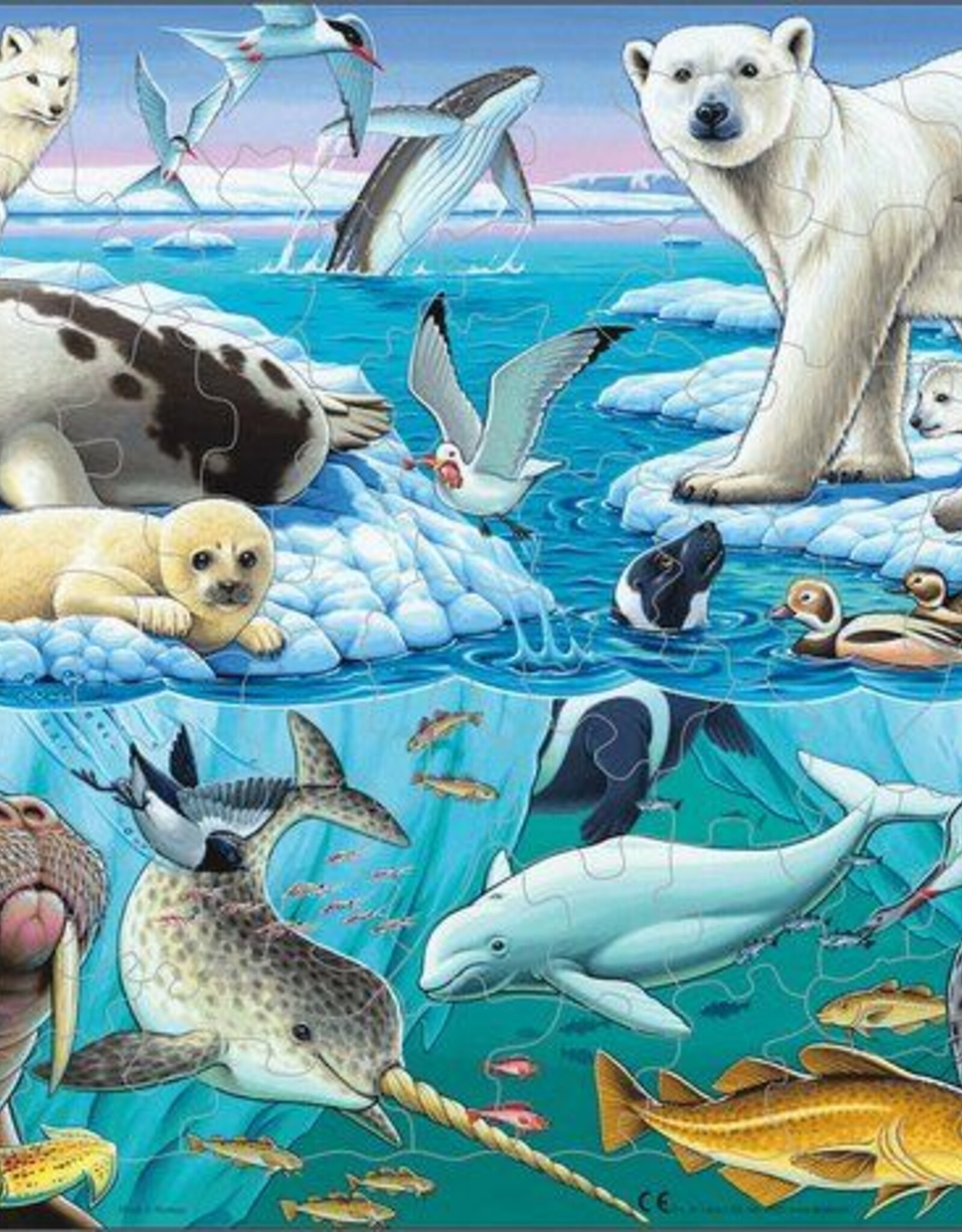 Larsen Puzzel Wilde dieren op de Noordpool (vanaf 4 jaar)