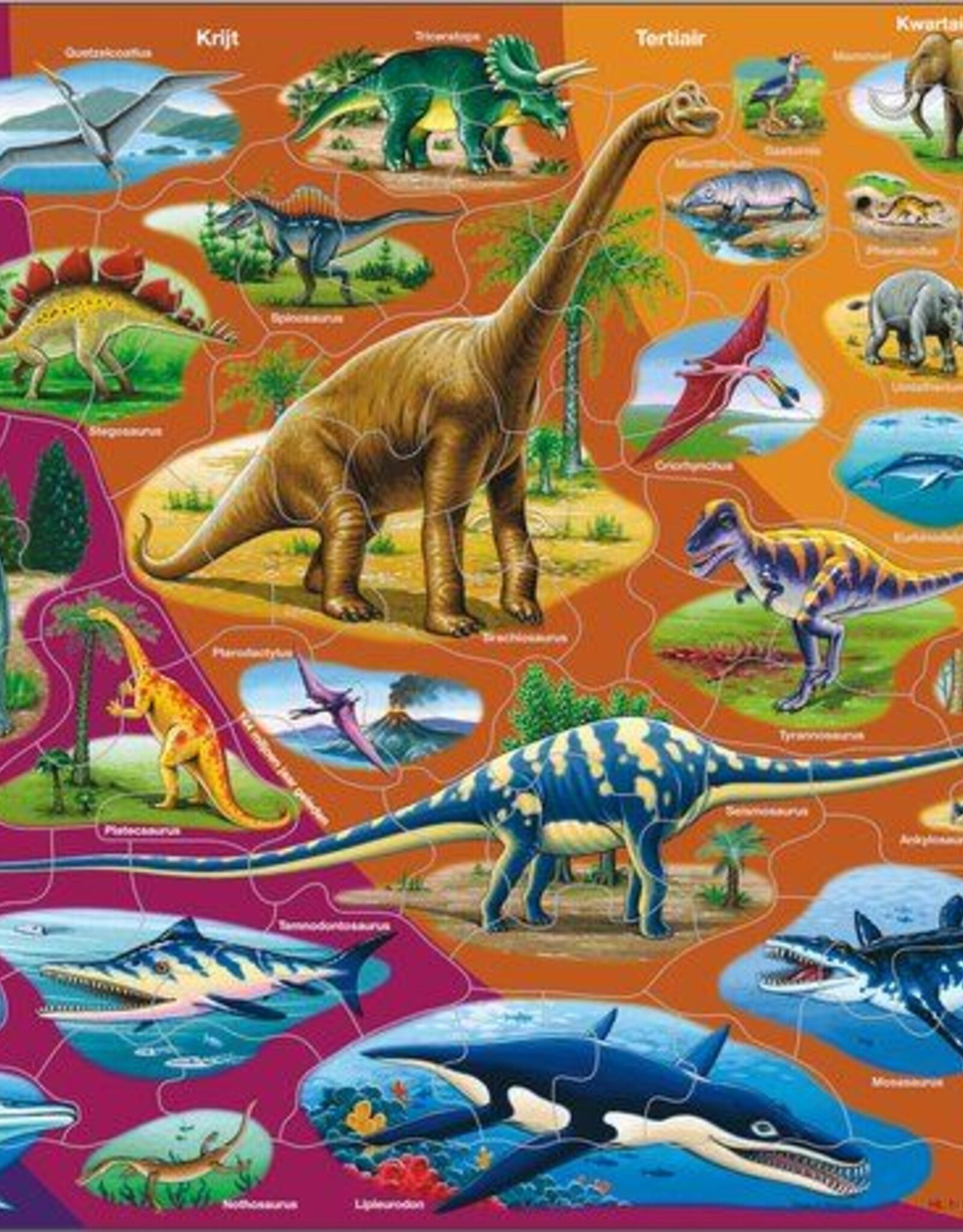 Larsen Puzzel Dino's en andere oerdieren (vanaf 8 jaar)