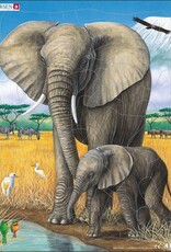 Larsen Puzzel Olifant met jong (vanaf 3 jaar)