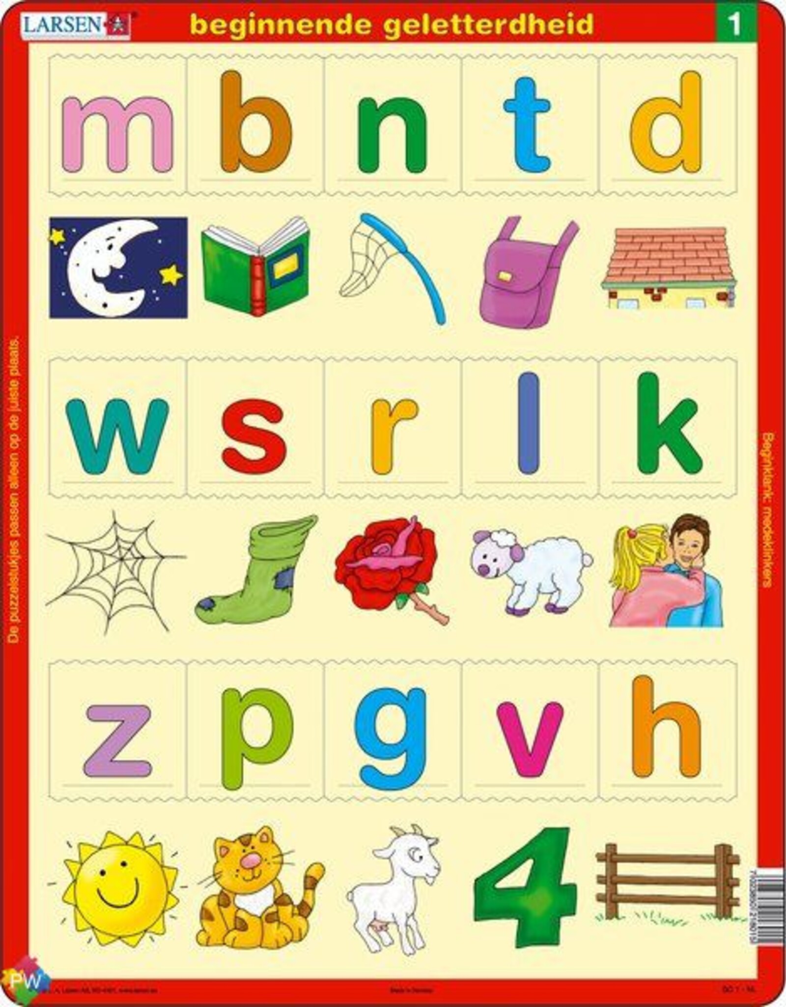 Larsen Puzzel Beginnende geletterdheid 1 (vanaf 4 jaar)