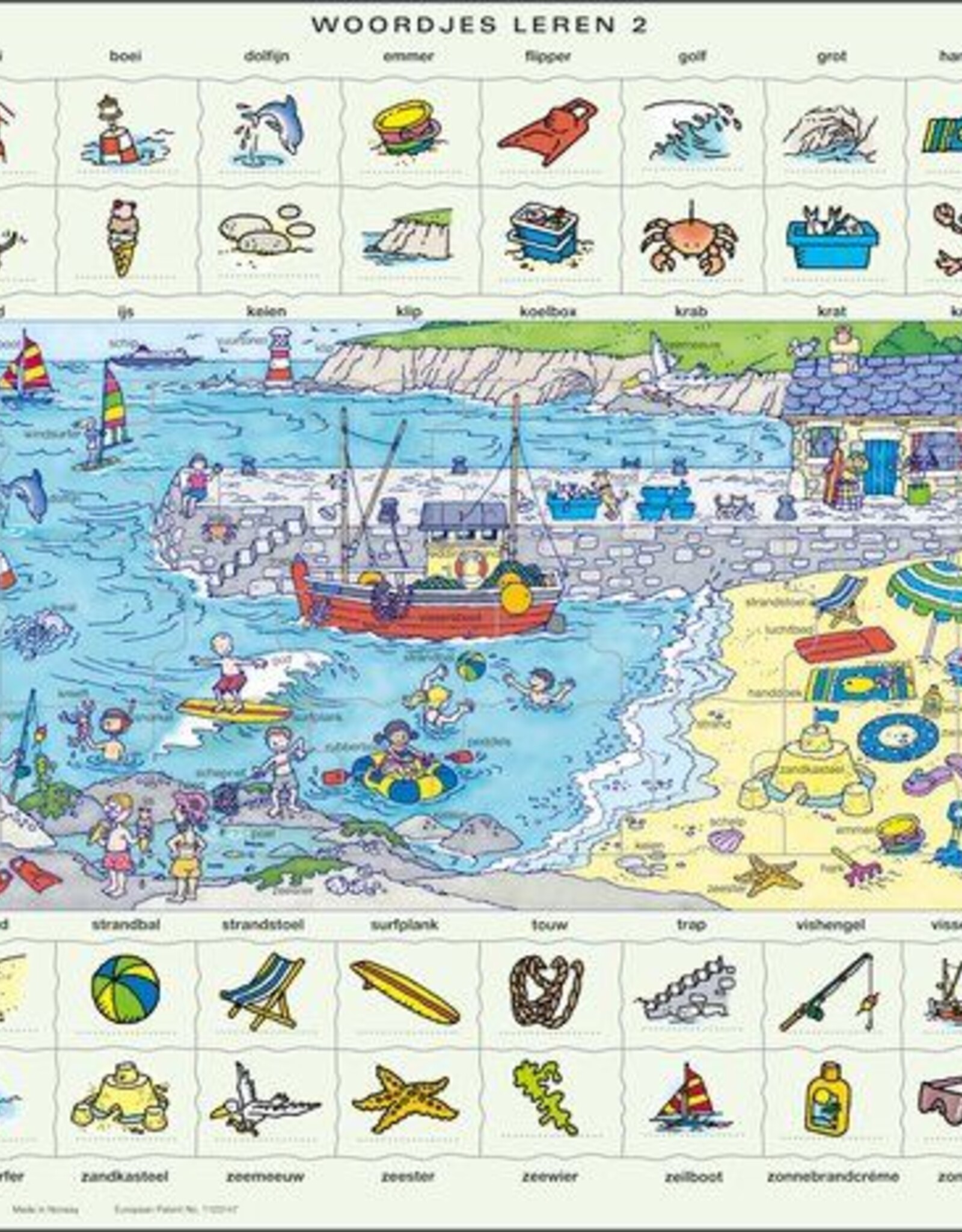 Larsen Puzzel Learning English 3 (vanaf 9 jaar)