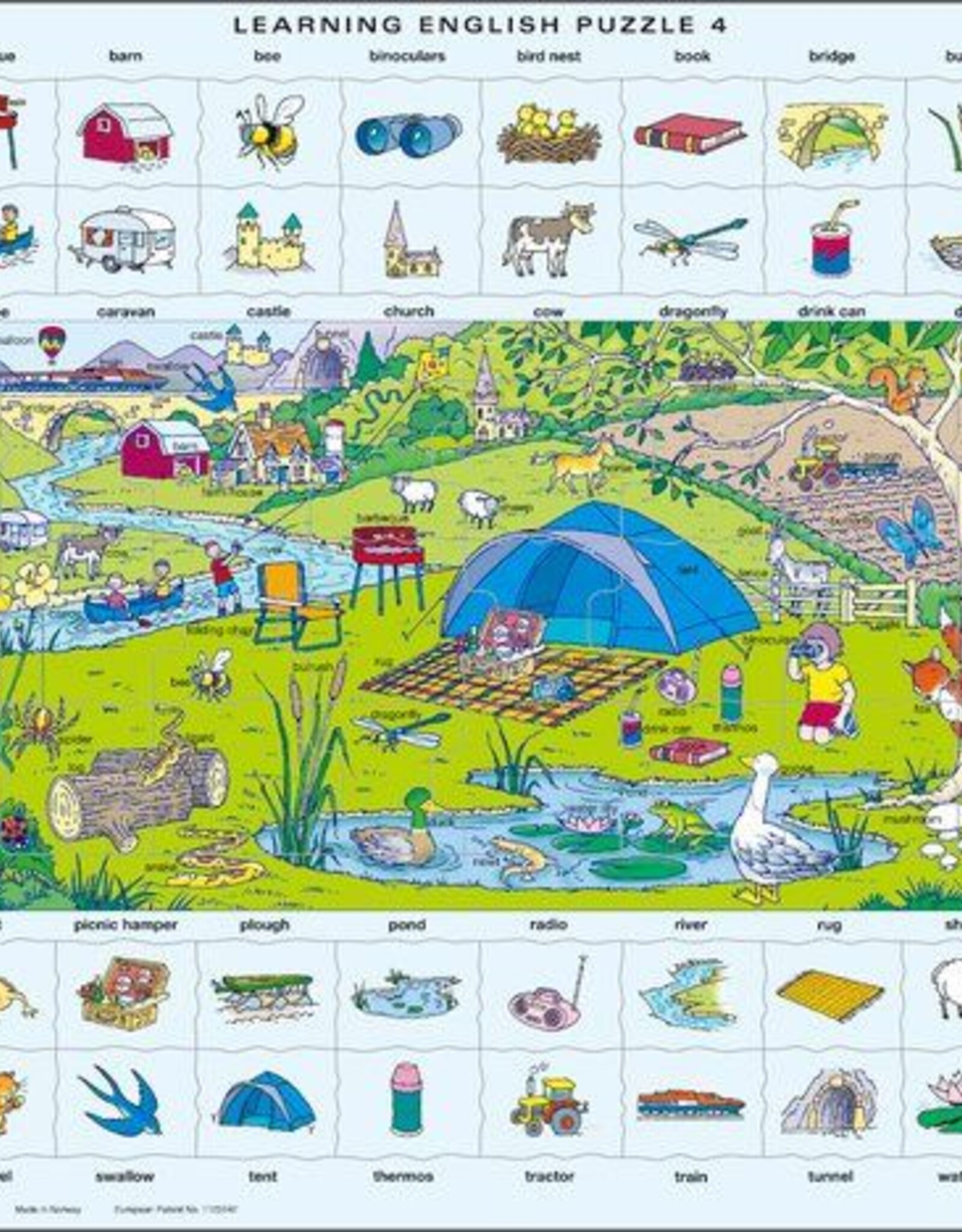 Larsen Puzzel Learning English 4 (vanaf 9 jaar)