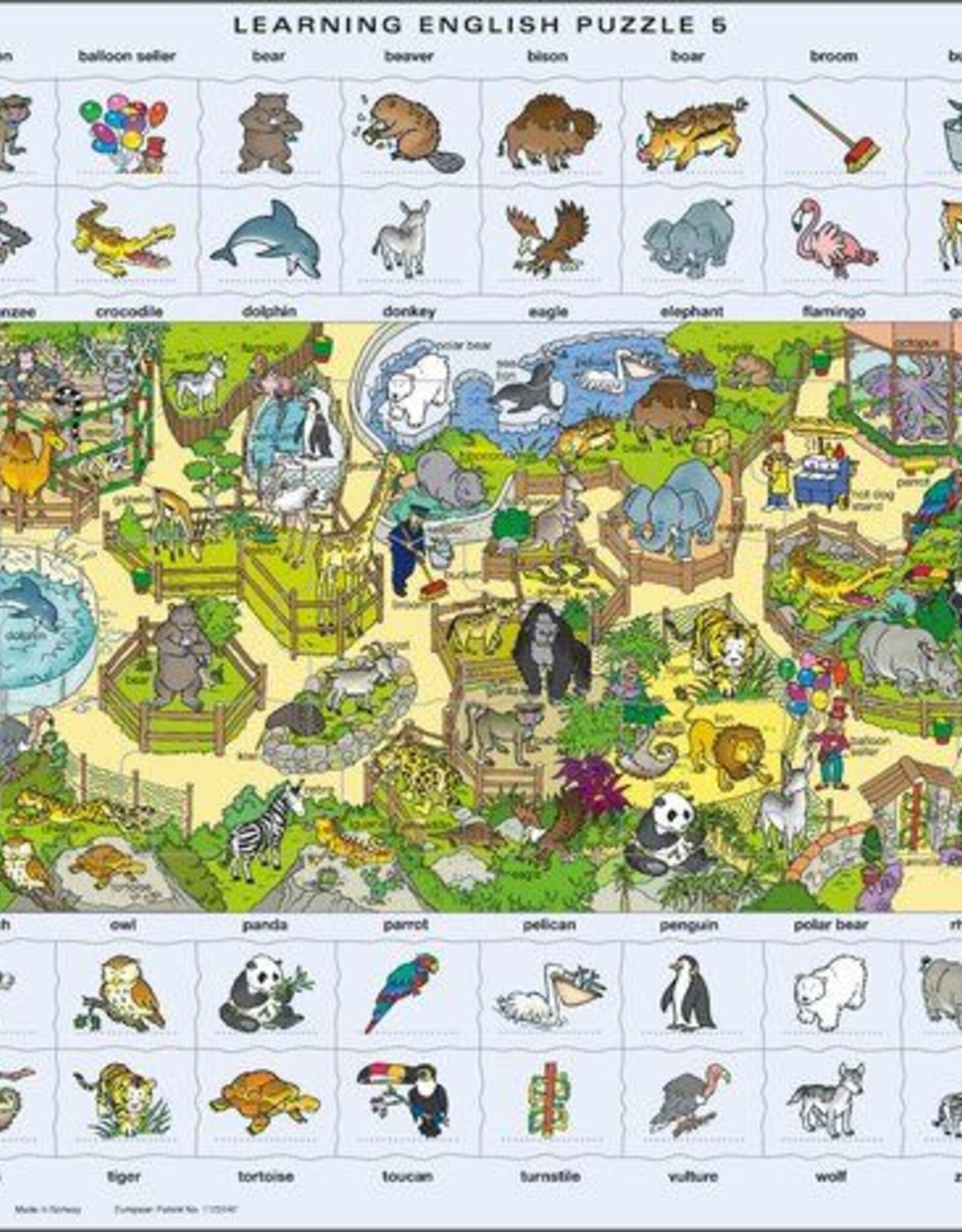 Larsen Puzzel Learning English 5 (vanaf 9 jaar)