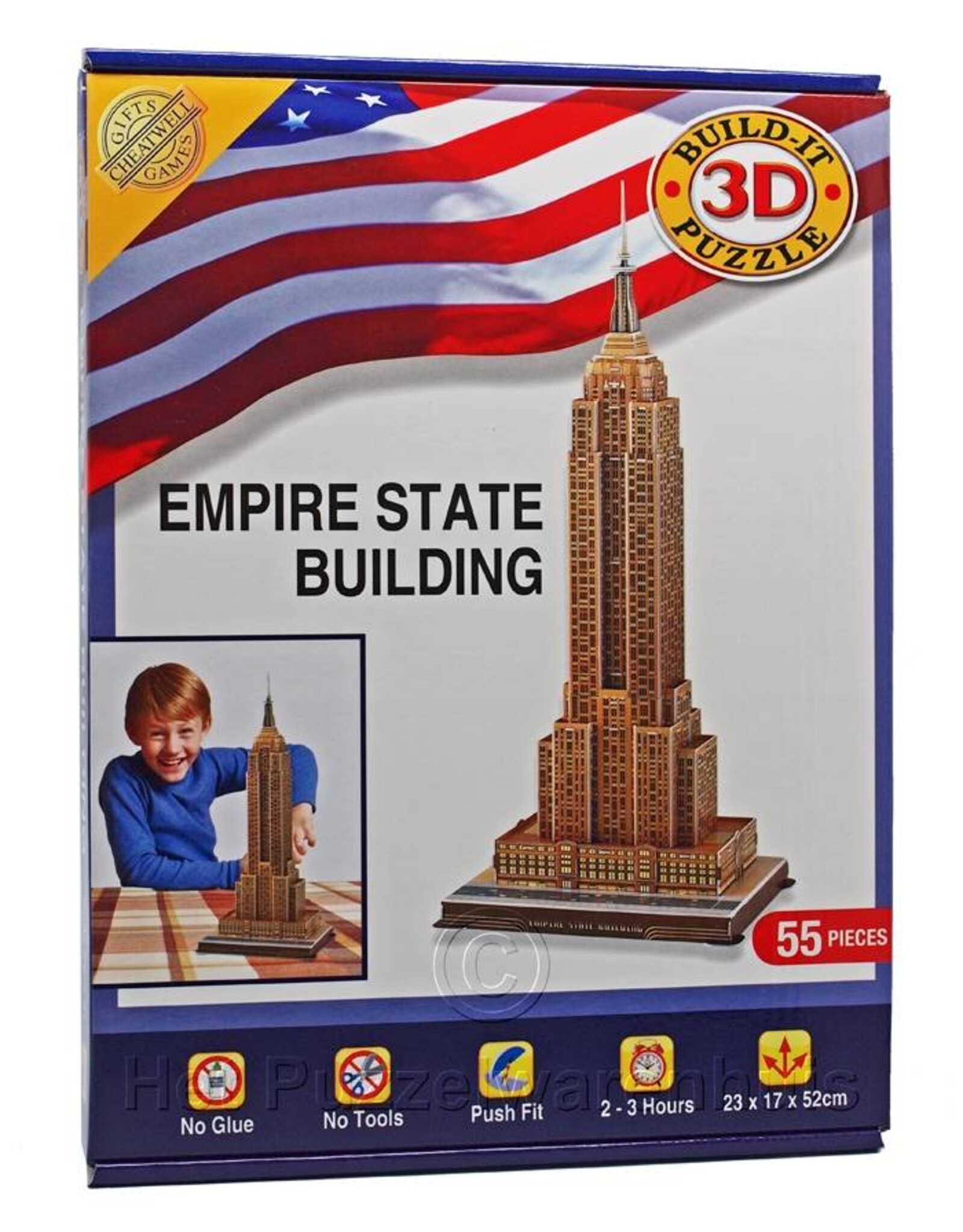 Cheatwell Puzzels 3D Puzzel Empire State Building (vanaf 8 jaar)