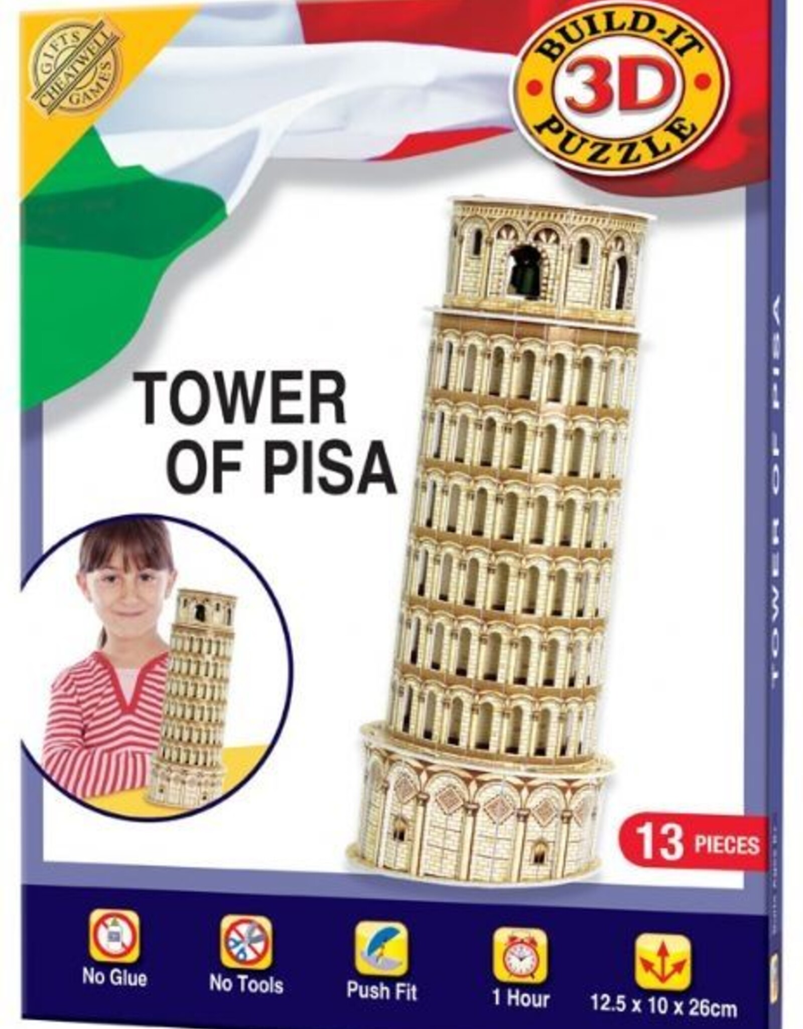 Cheatwell Puzzels 3D Puzzel Tower of Pisa ( vanaf 8 jaar )