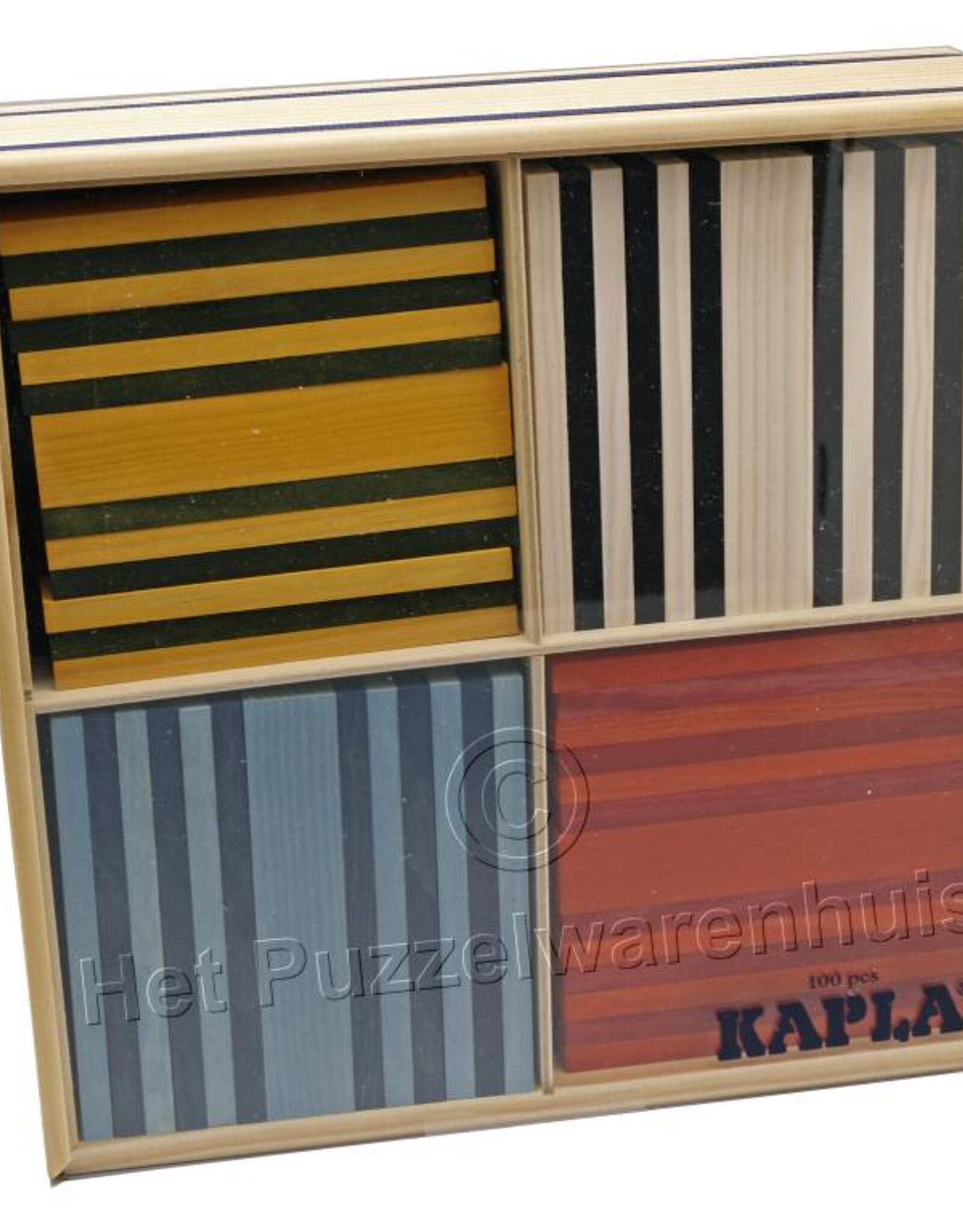 Kapla Speelgoed Kapla 100 stuks 8 kleuren assorti