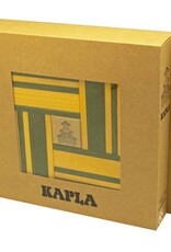 Kapla Speelgoed Kapla 40 stuks geel en groen met boek
