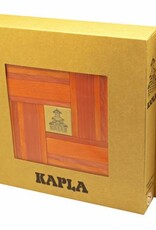 Kapla Speelgoed Kapla 40 stuks rood en oranje met boek