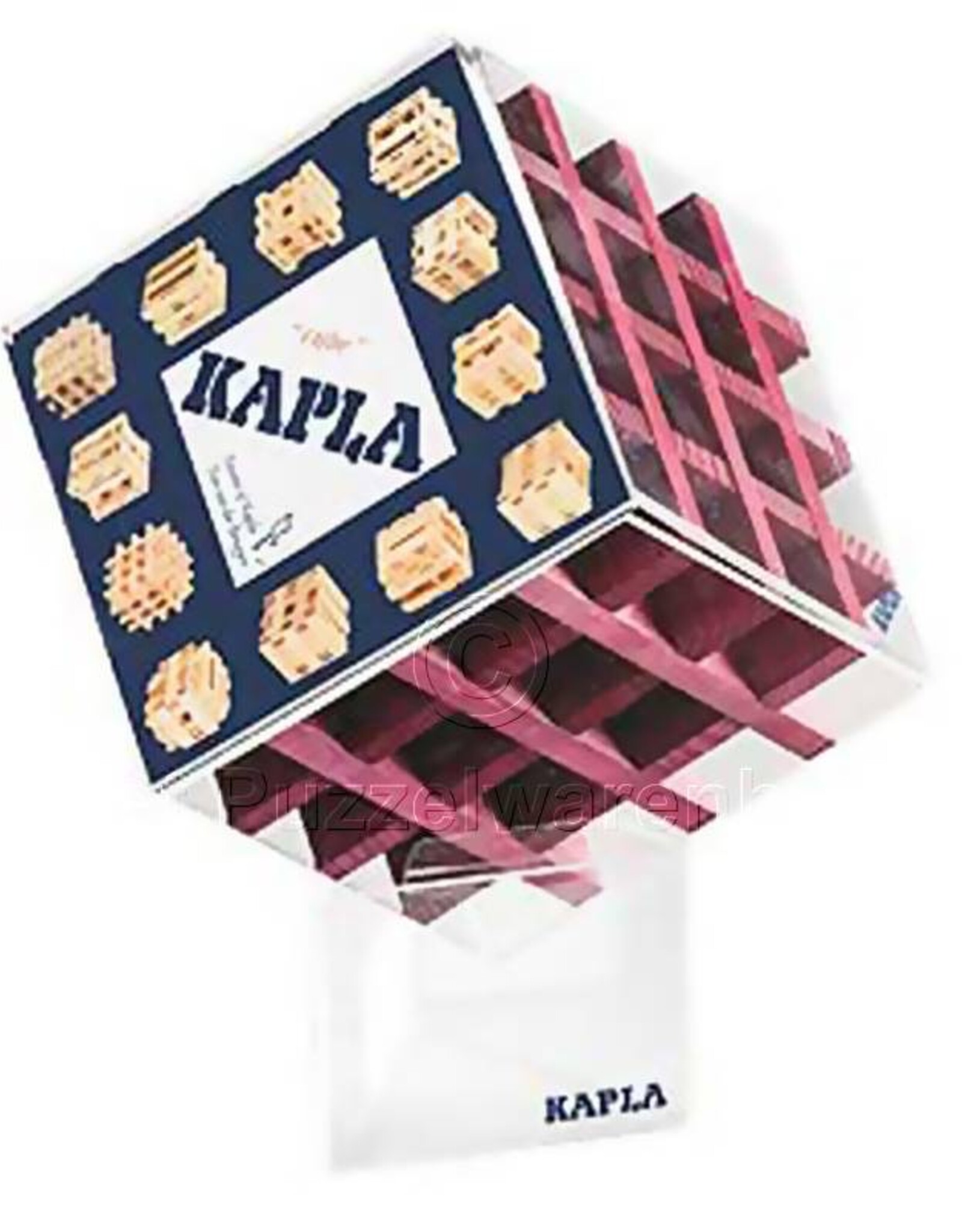 Kapla Speelgoed Kapla cube / kubus Wijnrood (vanaf 5 jaar tot 105 jaar)