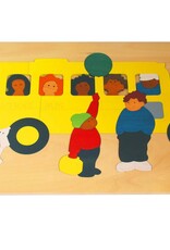 George Luck Schoolbus houten puzzel ( vanaf 3 jaar)
