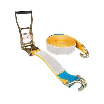 Complete reflectie spanband wit - 15 meter - 50 mm - 5.000 kg Complete reflectie spanband wit - 15 meter - 50 mm - 5.000 kg