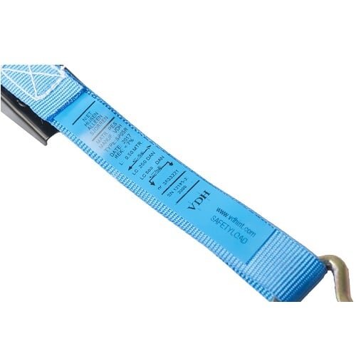 SafetyLoad Spanband 500 kg - 2,5 meter - 25 mm -2-delig met spitshaken