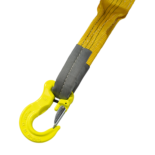 Hijsband met haak geel - 1 meter - 90 mm - 3 ton SafetyLoad Hijsband met haak geel - 1 meter - 90 mm - 3 ton