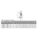 VDH VDH Ketting voorloper met wartel klephaak grade 100 - Ø 6 mm - 0,30 meter