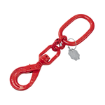 VDH Ketting voorloper met wartel veiligheidshaak grade 80 - Ø 10 mm - 0,44 meter VDH VDH Ketting voorloper met wartel veiligheidshaak grade 80 - Ø 10 mm - 0,44 meter