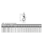 VDH VDH Wartel klephaak gelagerd - Grade 80 - 12,5 ton - lengte 20 mm