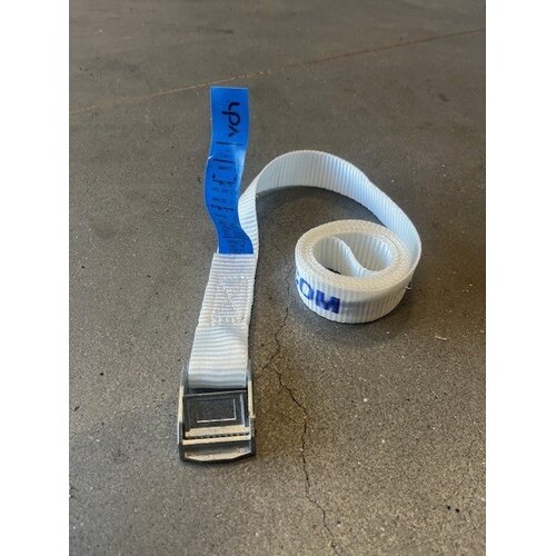 UITVERKOOP! Bedrukte Gespband - 1,5 meter - 25 mm - 300 kg / kleur Wit SafetyLoad UITVERKOOP! Bedrukte Gespband - 1,5 meter - 25 mm - 300 kg / kleur Wit