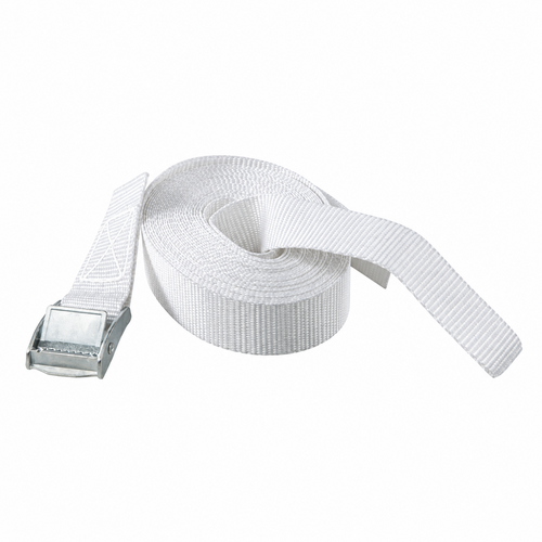 SafetyLoad UITVERKOOP! Bedrukte Gespband - 1,5 meter - 25 mm - 300 kg / kleur Wit