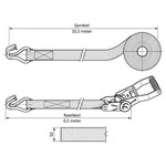 SafetyLoad Complete reflectie spanband rood - 11 meter - 50 mm - 5.000 kg