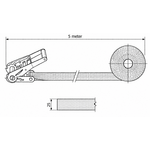 Spanbanden.nl Eindloze spanband - 5 meter - 25 mm - 800 kg Spanbanden.nl Spanbanden.nl Eindloze spanband - 5 meter - 25 mm - 800 kg
