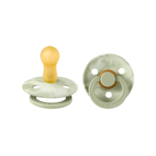 Tie Dye set van 2 rond speengedeelte Sage-Ivory
