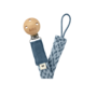Speenkoord Paci Braid Petrol /Baby Blue